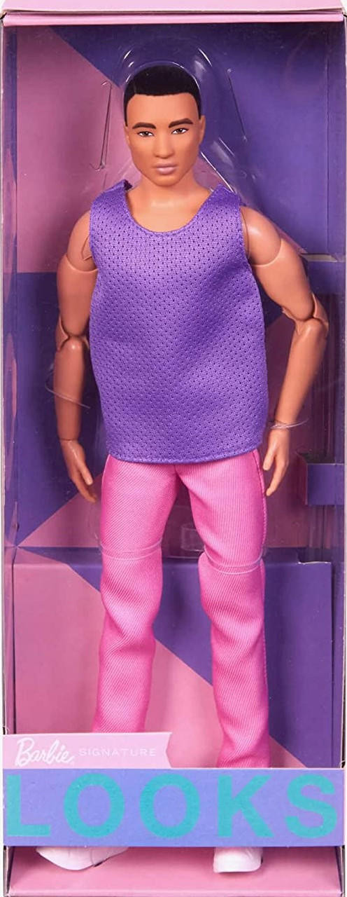 Barbie Looks Model #17 Ken Doll African American 2022 Mattel HJW84 -  We-R-Toys